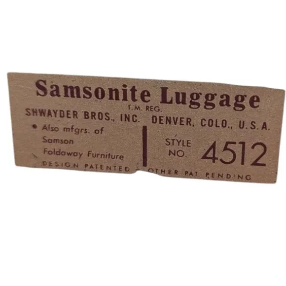 Vintage Samsonite Locking Traincase / cosmetic case - 4512 - Picture 4 of 13